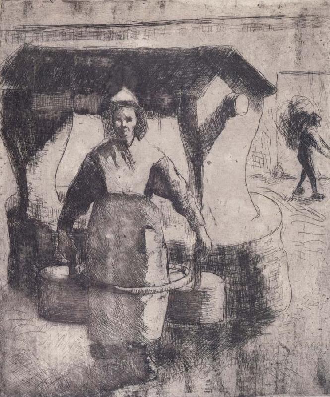 Camille Pissarro Peasant oil painting picture